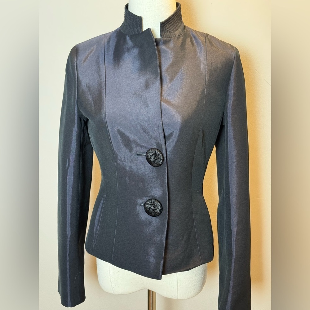 Rene Lezard Double Button Navy Blazer -size 36 NWT - Picture 3 of 8